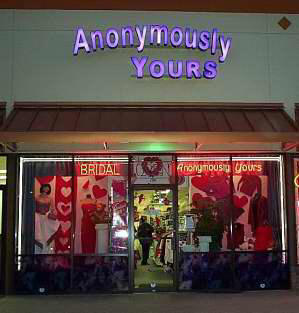 Anonymously Yours Store Front Picture